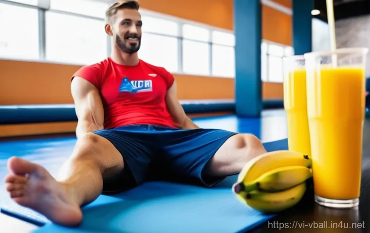 배구 경기 이후의 스트레칭 - **Prompt 1: Post-Match Stretching and Muscle Awareness**
    "A female volleyball player, mid-20s, w...
