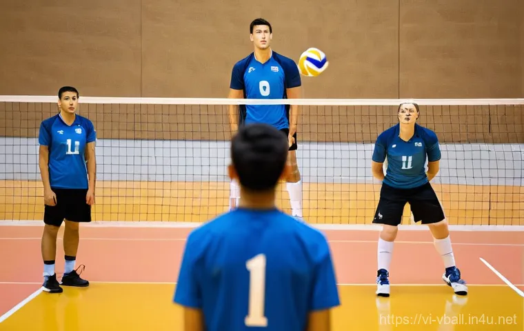 배구 경기에서의 효과적인 서브 - **Prompt:** A dynamic, full-body shot of an adult female volleyball player in peak athletic form, mi... 배구 경기에서의 효과적인 서브 - **Prompt:** A dynamic, full-body shot of an adult female volleyball player in peak athletic form, mi...