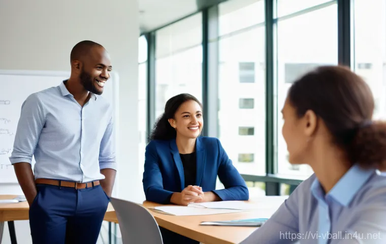 리시브 기술 향상 팁 - **Prompt 1: The Art of Active Listening in a Collaborative Workspace**
    A group of diverse profes...