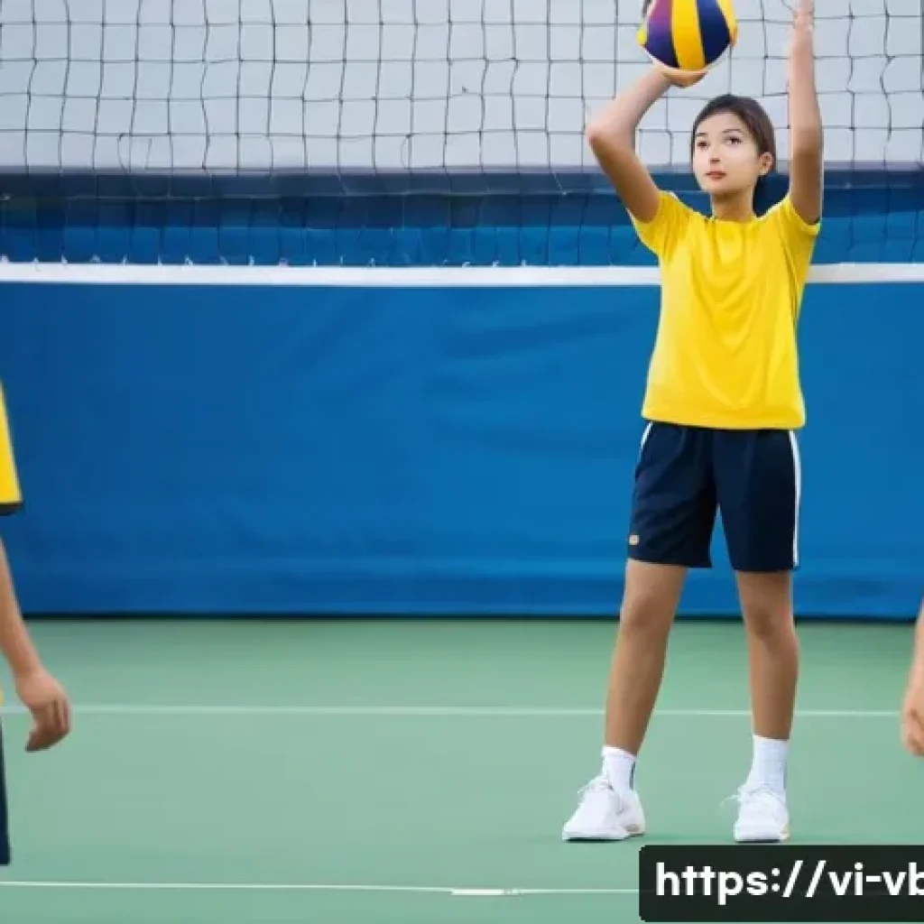 배구 교본 다운로드 - **Prompt 1: Mastering Basic Volleyball Techniques**
"A group of young Vietnamese volleyball play...